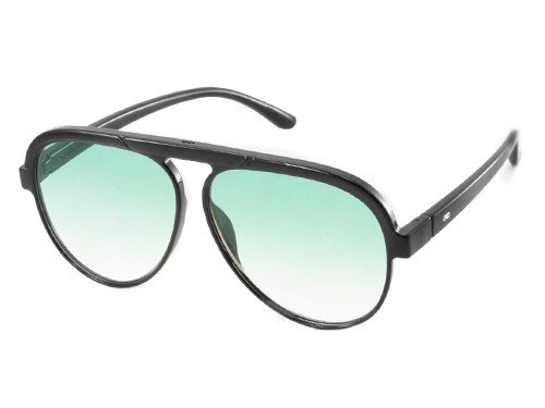 Paris Negro Brillo Lente Verde Degrade