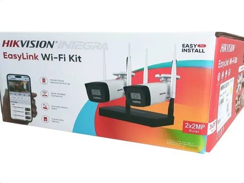 Kit 2 Cámaras De Seguridad Easylink Bullet Wifi Hikvision 2mp