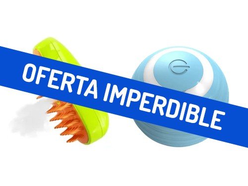 Combo Pelota Inteligente JUMP-E Small Azul + Cepillo a Vapor Verde