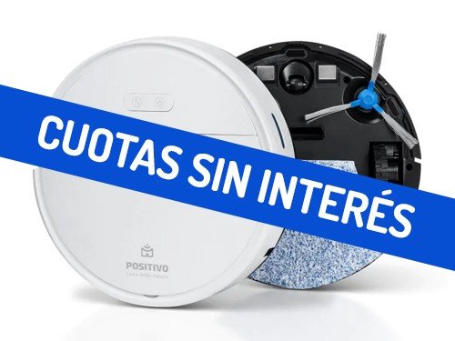 Aspiradora Robot Wi-Fi Positivo PRA-100 1600 PA 2600 mAh Blanco