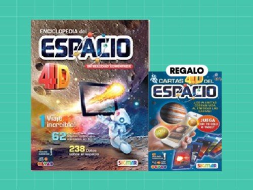 Enciclopedias 4D Infantiles + Cartas 4D del Espacio de regalo