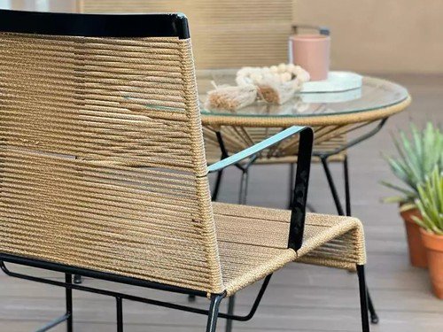 Set de exterior Rio individual con mesa auxiliar