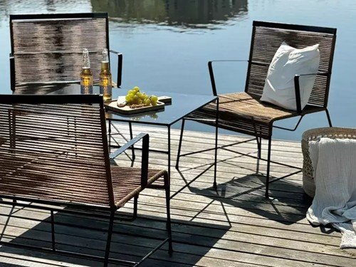 Set de exterior Rio completo con mesa auxiliar