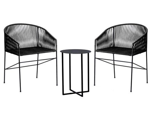 Set de exterior sillas Gervasoni con mesa auxiliar