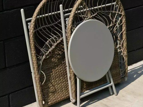 Set de exterior Varadero plegable con mesa auxiliar