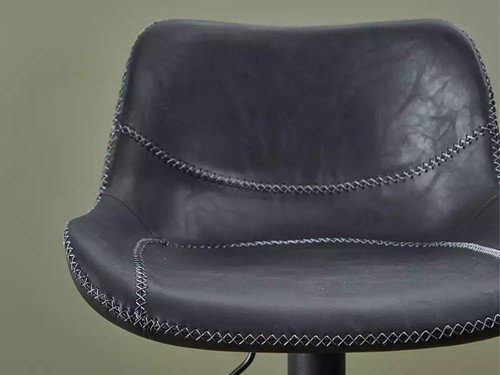 Banqueta regulable Africa tapizada en eco cuero moderna