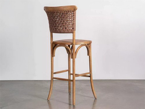 Banqueta Bariloche de madera con respaldo alto diseño moderno