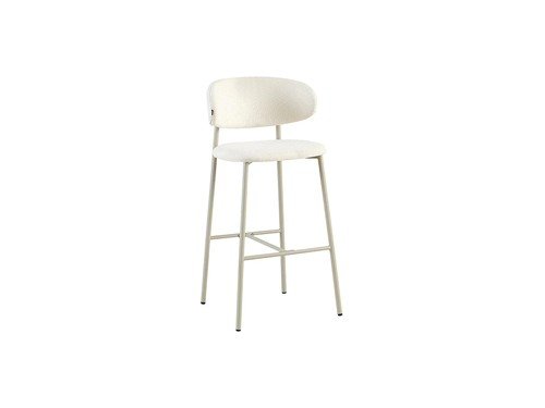 Banqueta Cora tapizada respaldo alto diseño moderno y elegante