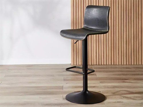 Banqueta regulable España tapizada en eco cuero moderna