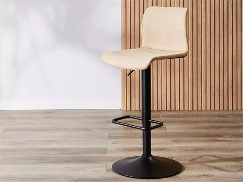 Banqueta regulable España tapizada en eco cuero moderna