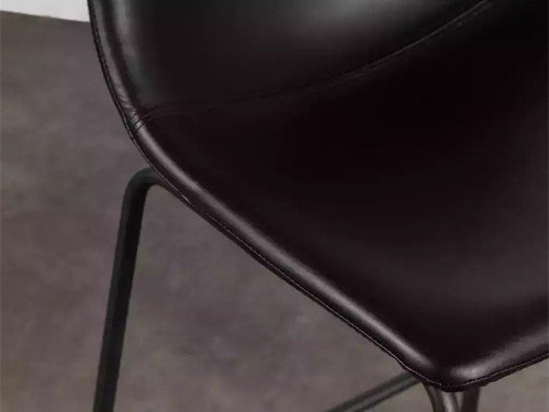 Banqueta Kingstone tapizada en eco cuero moderna y elegante