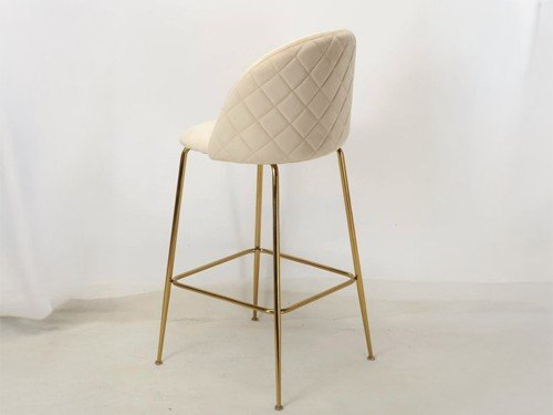 Banqueta Panama tapizada respaldo alto diseño moderno