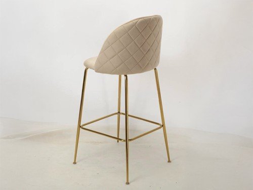 Banqueta Panama tapizada respaldo alto diseño moderno