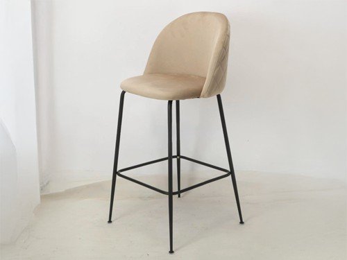 Banqueta Panama tapizada respaldo alto diseño moderno