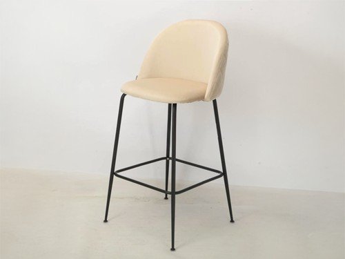 Banqueta Panama tapizada respaldo alto diseño moderno