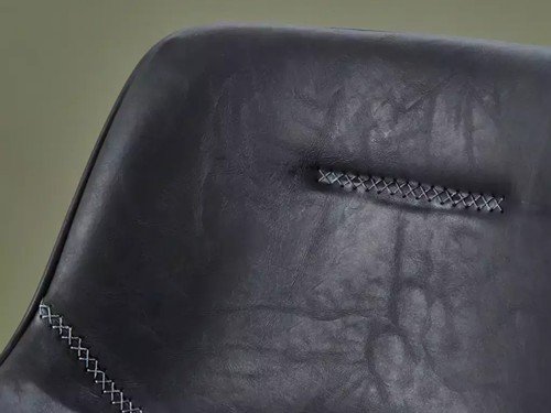 Banqueta regulable Split tapizada en eco cuero moderna