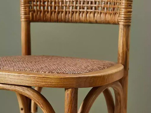 Banqueta Traful de madera con respaldo alto diseño moderno