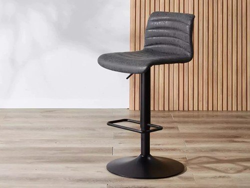 Banqueta Victoria tapizada respaldo alto diseño moderno