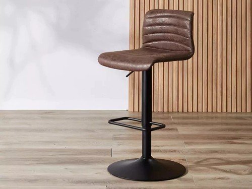 Banqueta Victoria tapizada respaldo alto diseño moderno