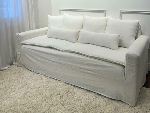 Sillón Jordania 3 cuerpos en tussor con fundas desmontables