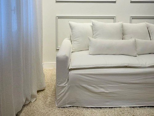 Sillón Jordania 3 cuerpos en tussor con fundas desmontables