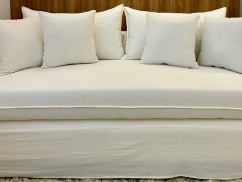 Sillón Provenza 3 cuerpos en tussor con fundas desmontables