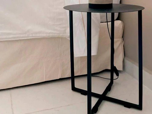 Mesa ratona Turin de hierro para exterior con pintura powder coating
