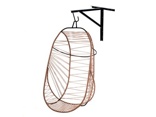 Hamaca colgante Bali con soporte de pared tejida en soga náutica