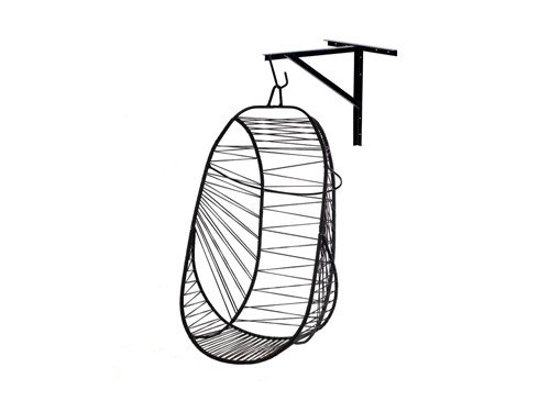 Hamaca colgante Bali con soporte de pared tejida en soga náutica