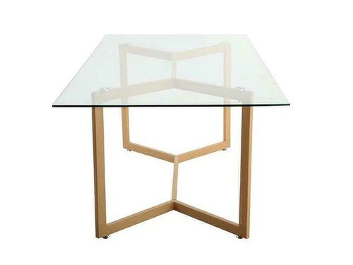 Mesa de comedor Crista vidrio templado base de madera