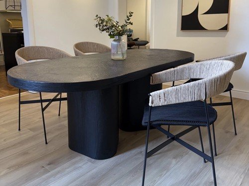 Mesa de comedor Sorrento microcemento moderna