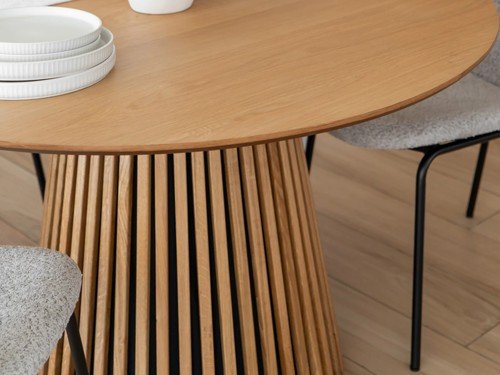 Mesa de comedor Milano tapa de madera base madera