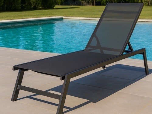 Reposera de aluminio Creta reclinable con pintura powder coating