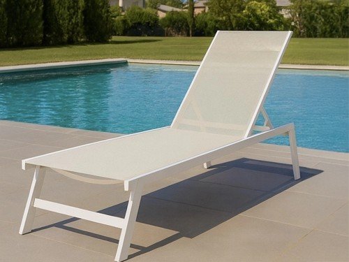 Reposera de aluminio Creta reclinable con pintura powder coating