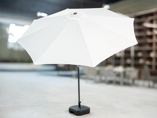 Sombrilla Aruba de aluminio y textileno con base incluida