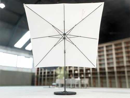 Sombrilla Barbados de aluminio y textileno 360º con base incluida