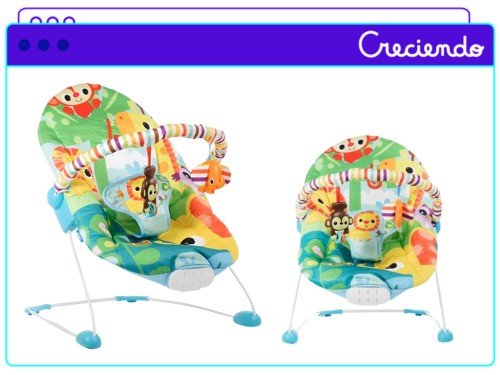 Silla Porta Bebé Priori 8238 con Vibración, Música y Barra De Juguetes