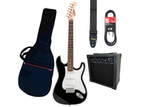 Pack Guitarra electrica Leonard con ampli funda accesorios cuotas