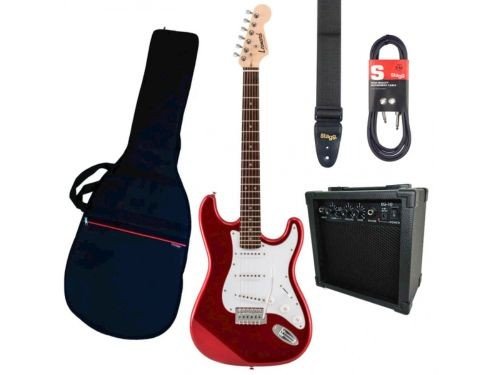 Pack Guitarra electrica Leonard con ampli funda accesorios cuotas