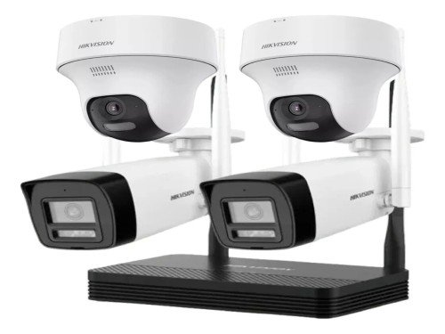 Kit 4 Camaras de Seguridad Wifi Easy Link Hikvision Bullet + Domo 2mp