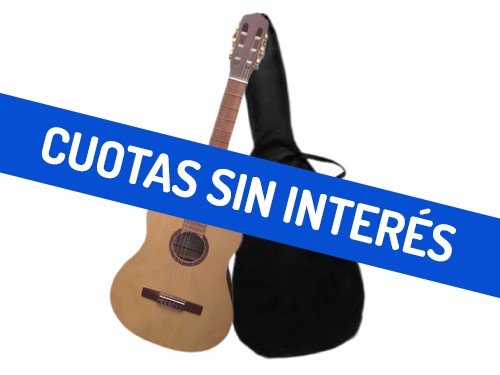 Guitarra Criolla Clásica de Estudio con Funda y Púa