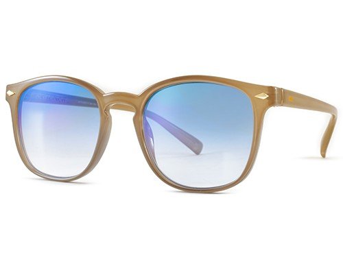 Xenote Milky Brown Lente Suave Espejada Azul Degrade