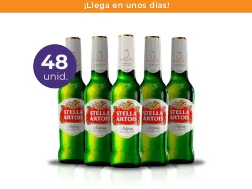 Pack: 48 Stella Artois Lager 330ml