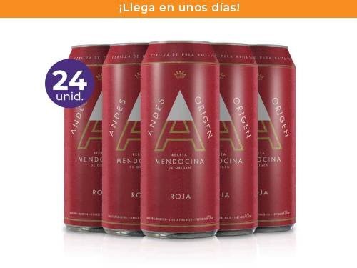 Pack: 24 Andes Origen Roja 473ml