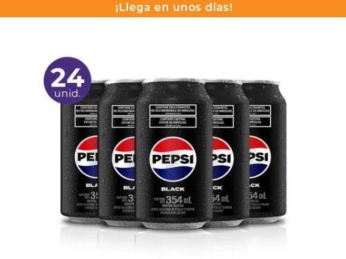 Pack: 24 Pepsi Black 354ml