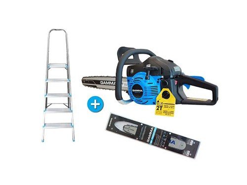 Kit de Poda GAMMA Motosierra de 20" +Jgo. de Espada y Cadena +Escalera