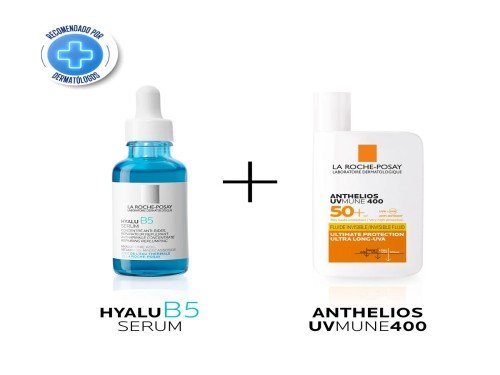 LA ROCHE POSAY - COMBO HYALU B5 + UV MUNE FLUIDO (Solar + hidratación)