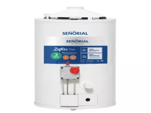 Termotanque gas Señorial 30L alta recup colgar/pie inferior/superior