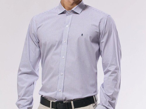 Camisa slim fit a cuadros