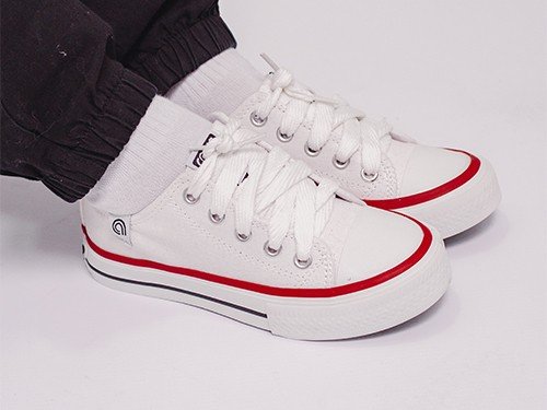 Zapatilla urbana clásica de lona, infantil unisex. RAVE